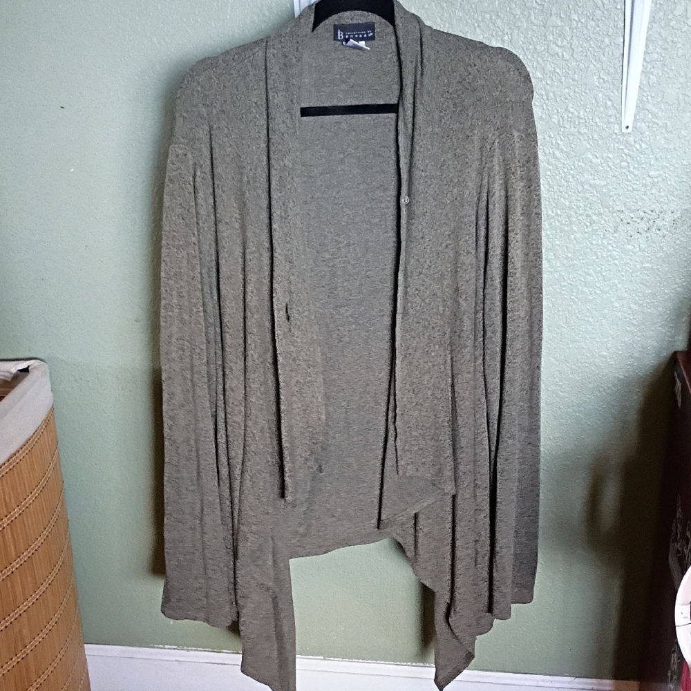 B Collection BOBEAU Women's Elegant Green Cardigan